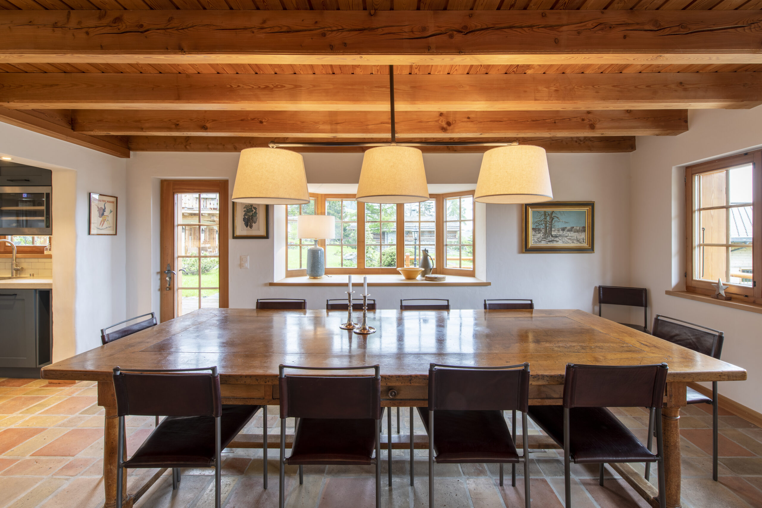big table, eating - zermatt real estate